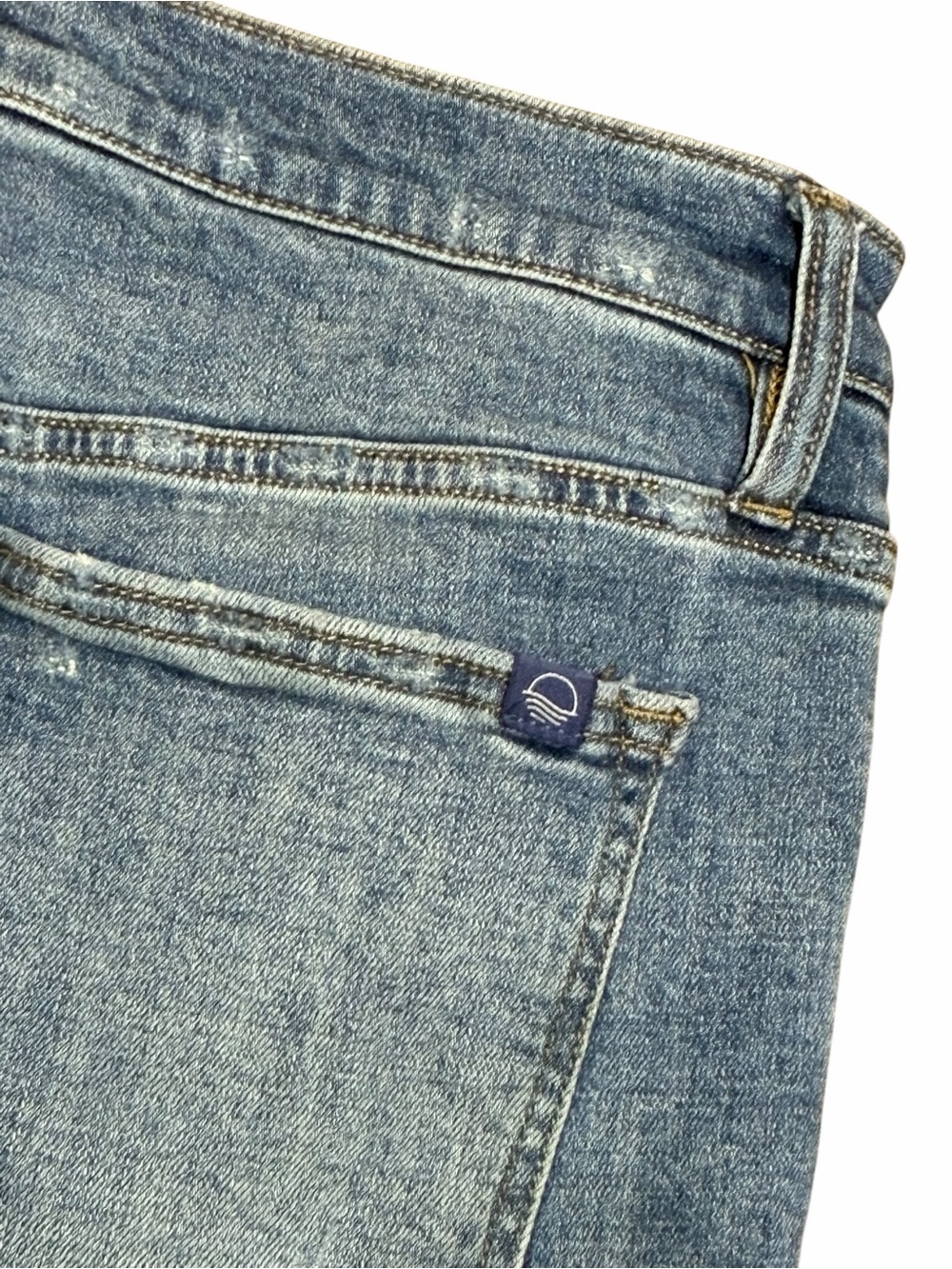 Oliver Logan Crosby Relaxed Taper Jeans Size 29p Slow Denim 29 Petite Crop Frey - Picture 4 of 12